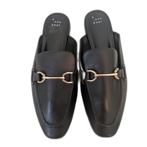 a new day Shoes - Women's Sandy Mule Flats -A New Day- Black Size Various Size 9.5